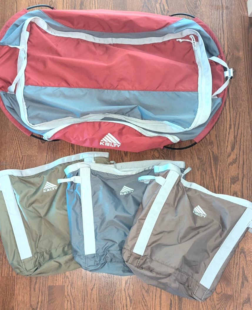 Kelty Camp Hauler 3 Organizational Bag System Duffel Camping W/ 3 Camp Cartons