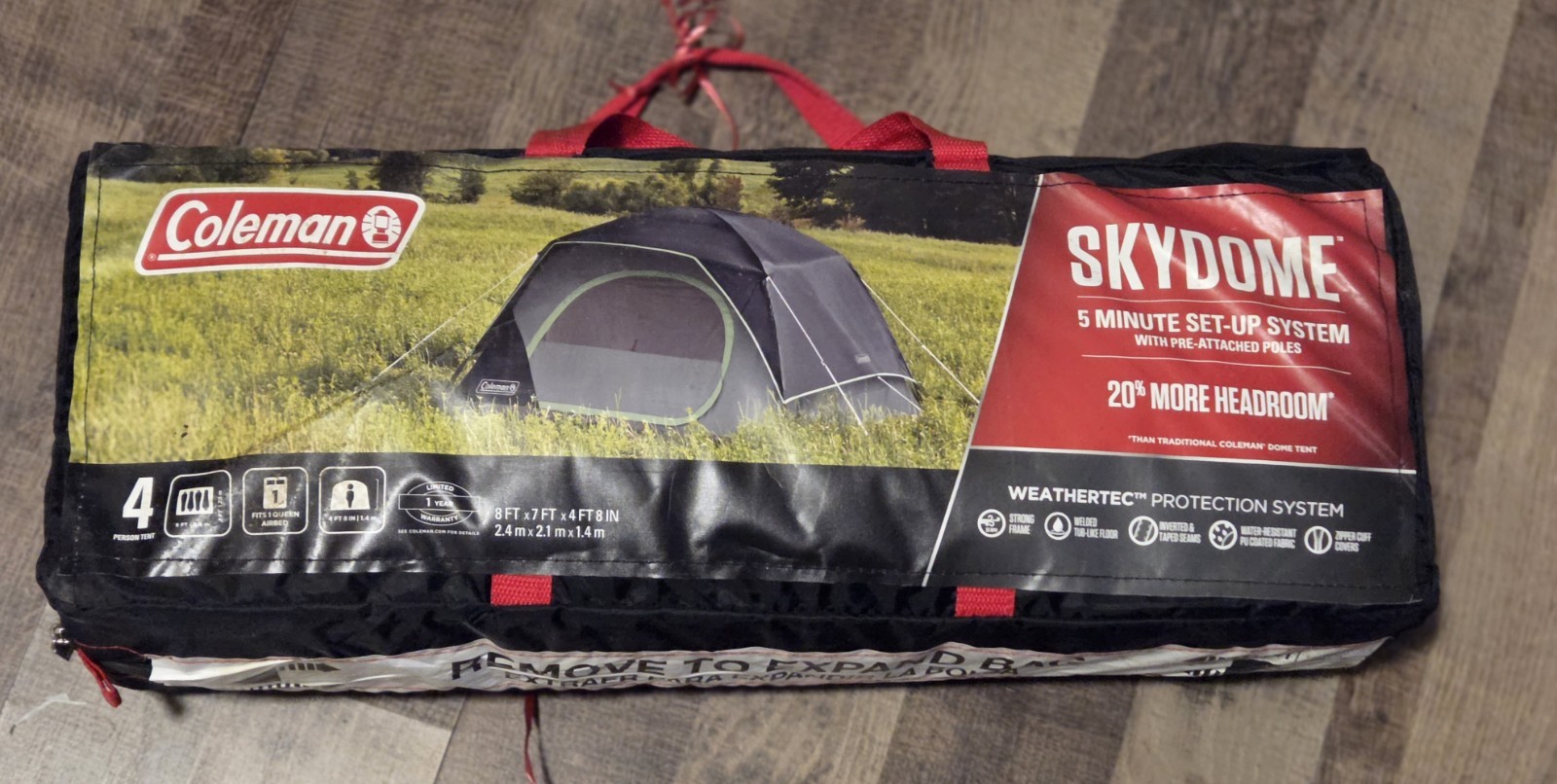 Coleman 4-Person Skydome Camping Tent 2154662 NIB
