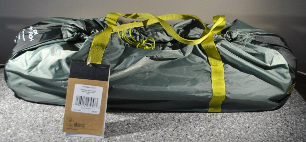 The North Face Wawona FRONT PORCH Vestibule Agave Green/Asphalt Grey Brand New