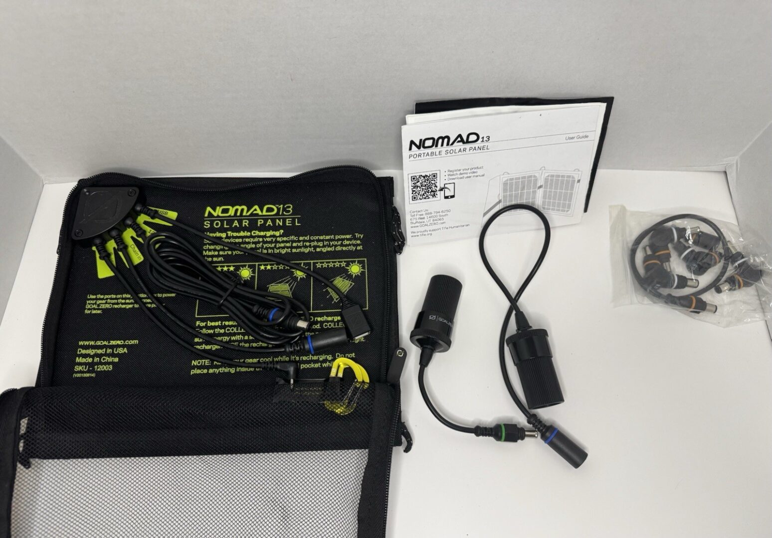 Goal Zero Solar Panel Nomad 13 Solar Panel Tested Works Read