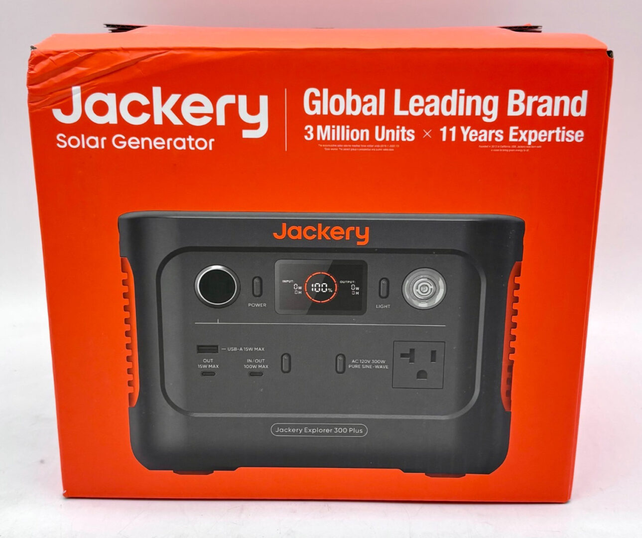 Jackery Explorer 300 Plus Solar Generator 288Wh/300 Watts – Black