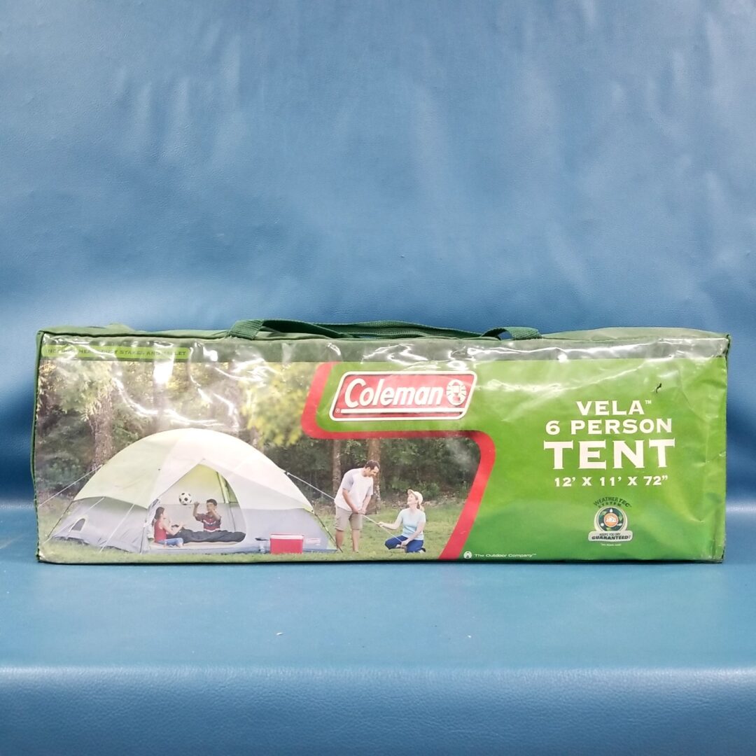 Coleman Vela Dome Tent *OPEN BOX* Sleeps 6 In Storage Bag 12’x11′