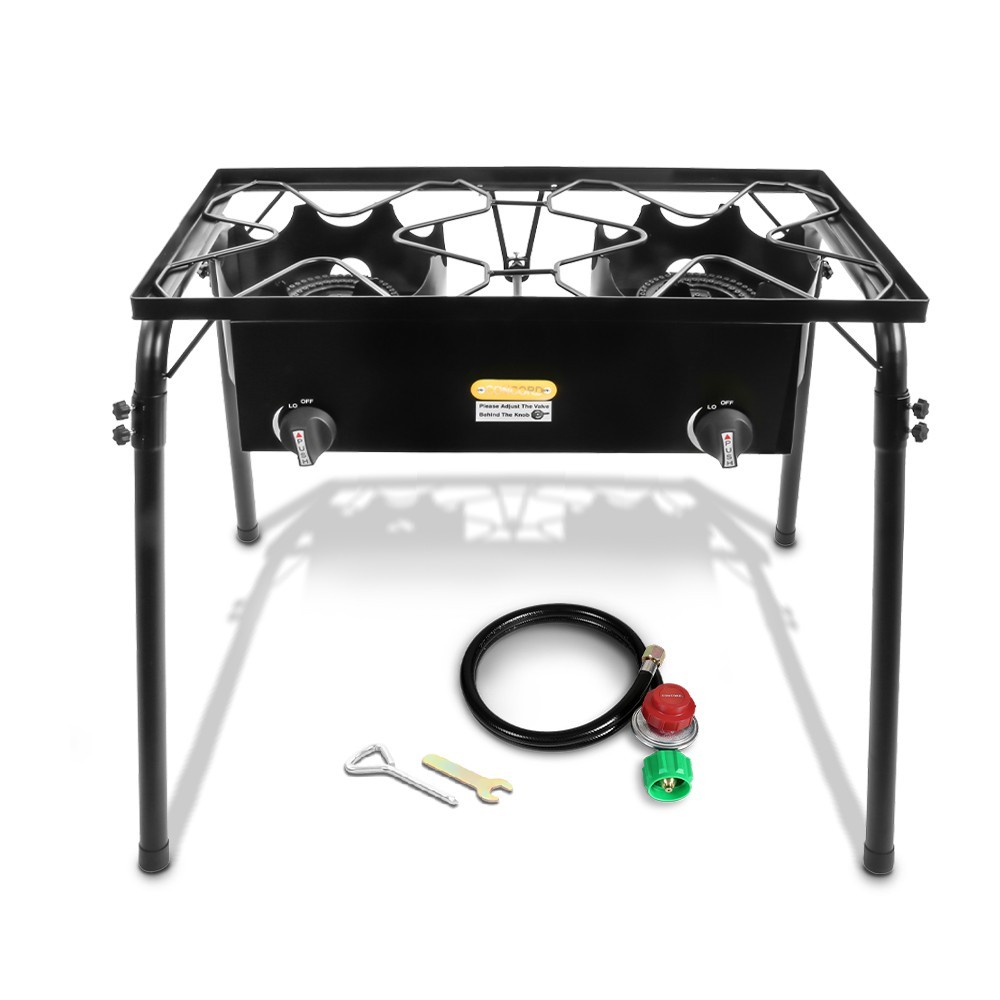 CONCORD Double Propane Burner Outdoor Stand Stove Cooker