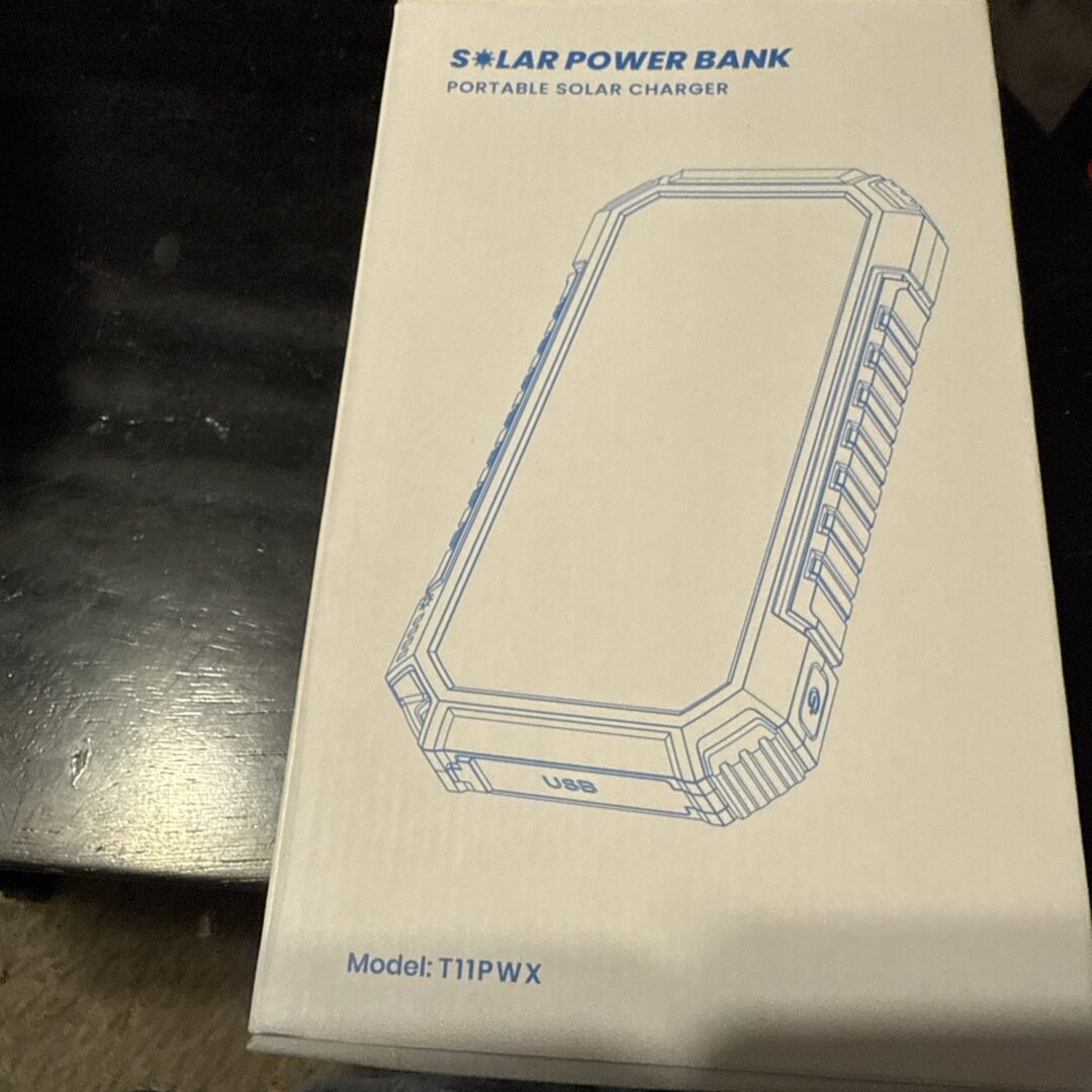 Portable Solar Power Bank Charger, Model: T11P W X