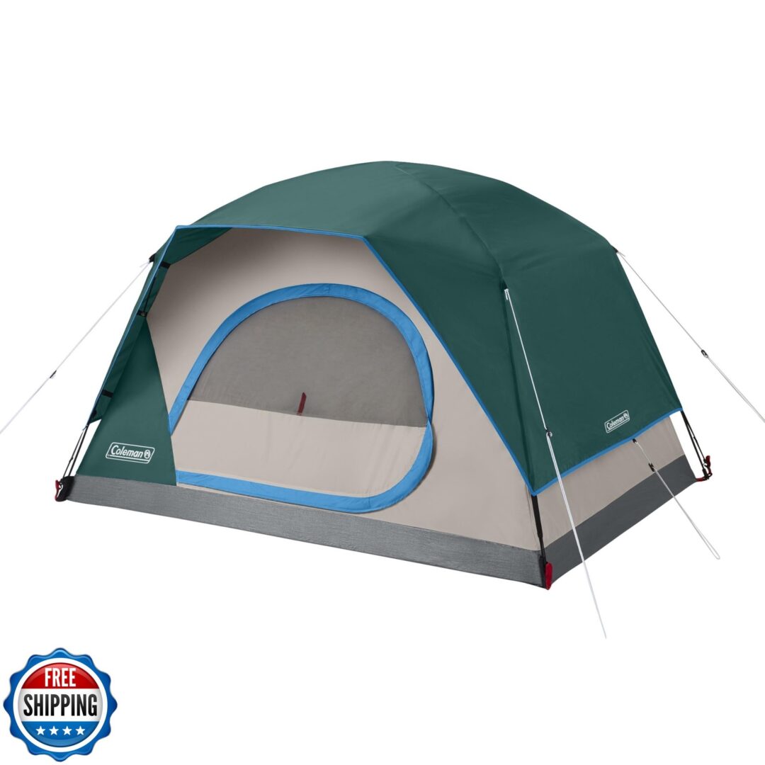 Coleman Skydome Tent with 5 Minute Setup, 2/4/6/8 Person Weatherp