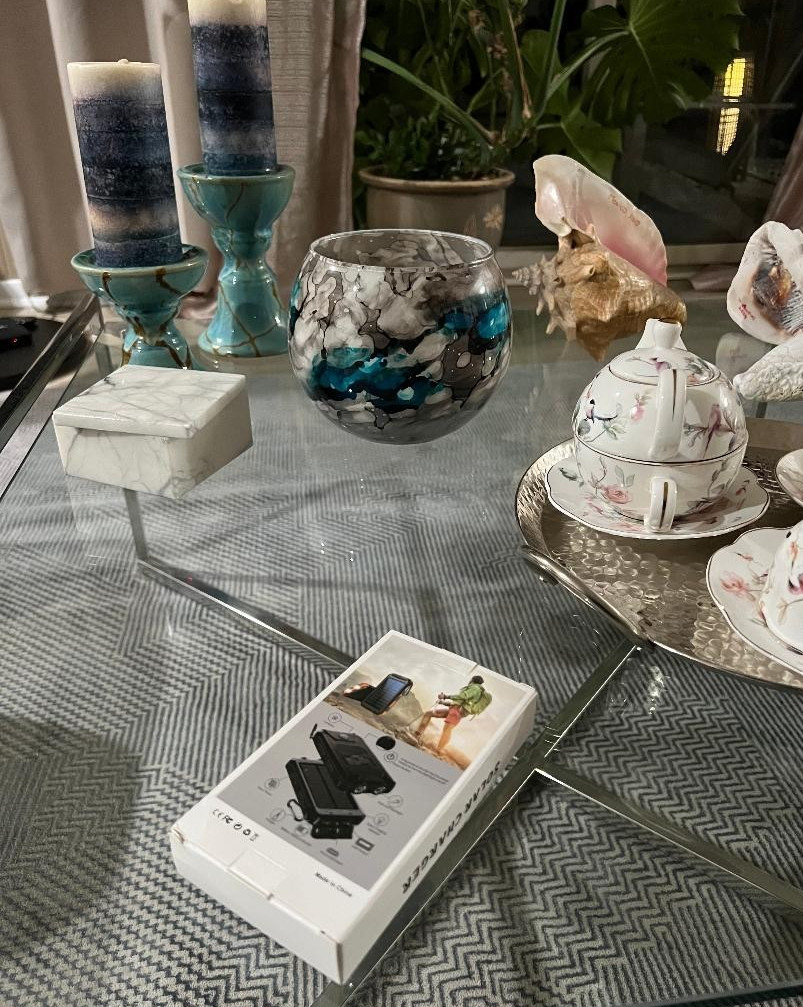 Portable Solar Power Bank Charger For Cell Phone 20000mah iPhone & Android