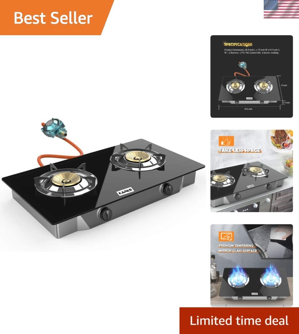 Outdoor & Indoor Portable Propane Stove, Single & Double Burners with Gas  Ho…