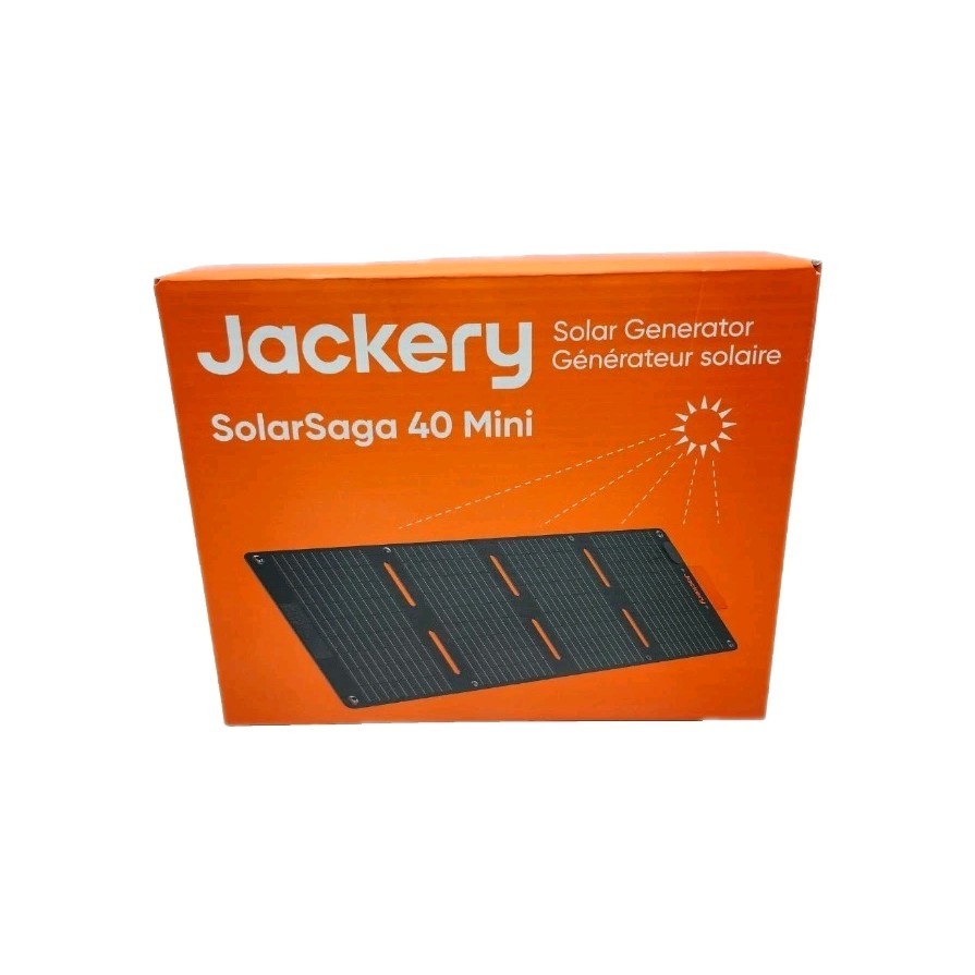 Jackery – SolarSaga 40W Mini Solar Panel – Black 0634446