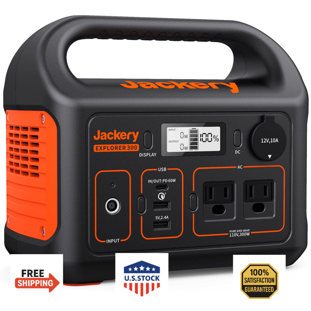 Jackery Portable Power Station Explorer 300, 293Wh Backup Lithium Battery, Solar