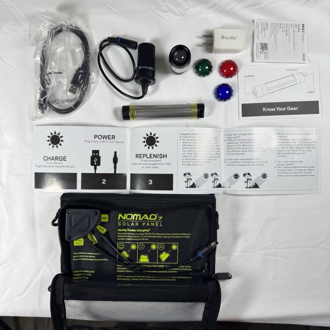 Goal Zero Solar Panel Nomad 7 NEW Solar Panel + Goal Zero Switch And MORE!!!