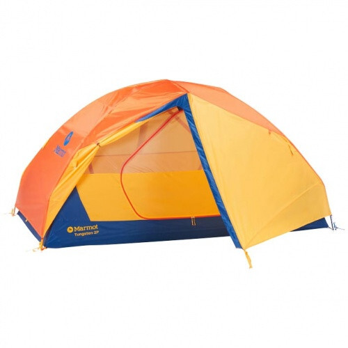 Marmot Tungsten 2P w/ Footprint (3-Season) Backpacking Tent- Solar/Red Sun