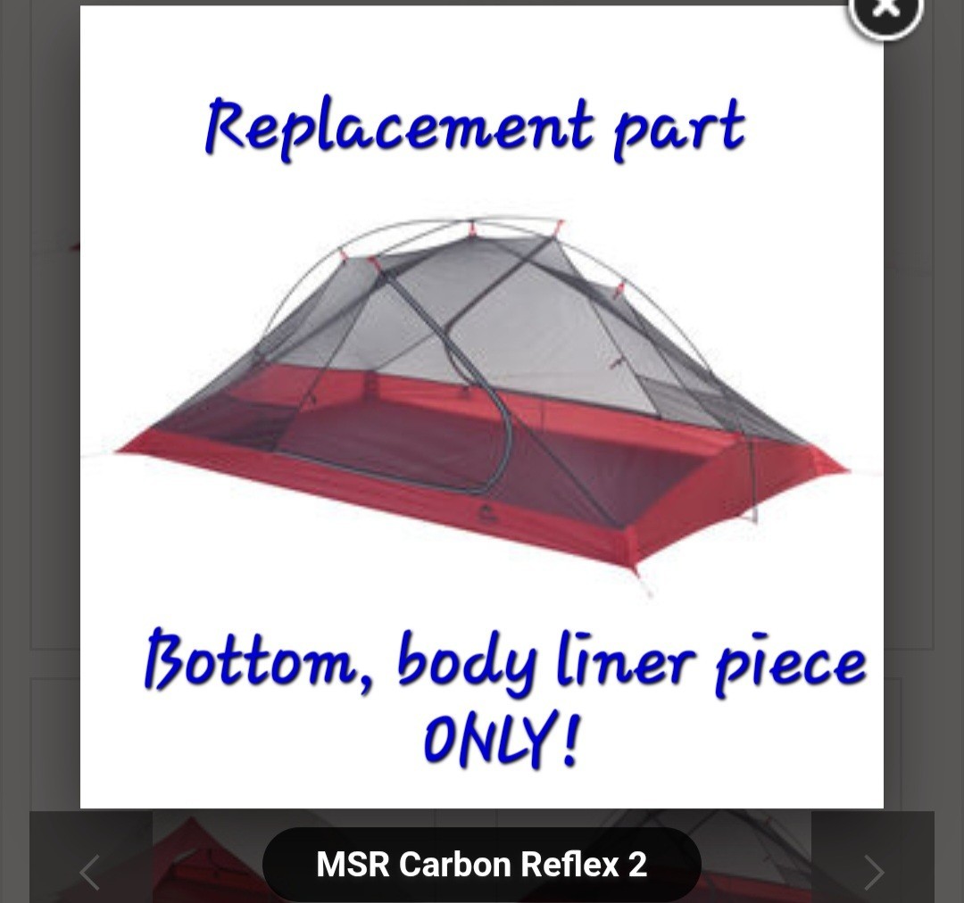 MSR Carbon Reflex 2 Tent REPLACEMENT BODY / 1 PC ONLY / READ DESCRIPTION – new!