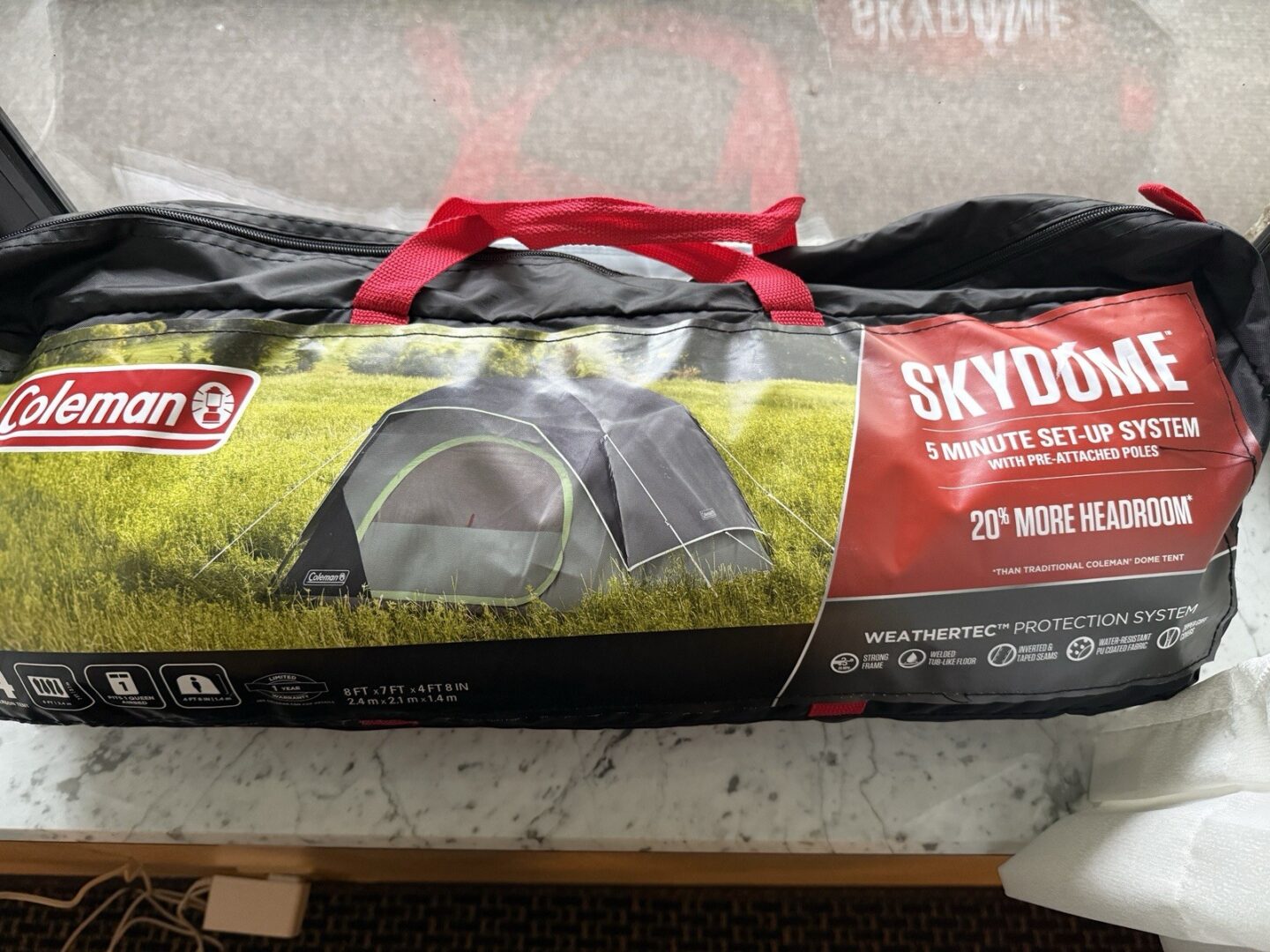 Coleman 4-Person Skydome Camping Tent Evergreen 2154640 NIB