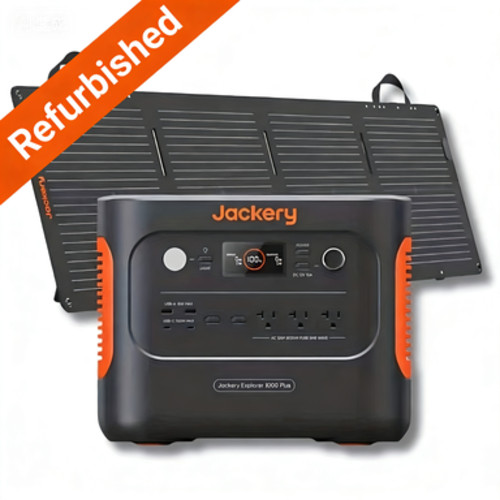 Jackery Refurbished Explorer 1000 Plus Portable Power Station with 100W Mini
