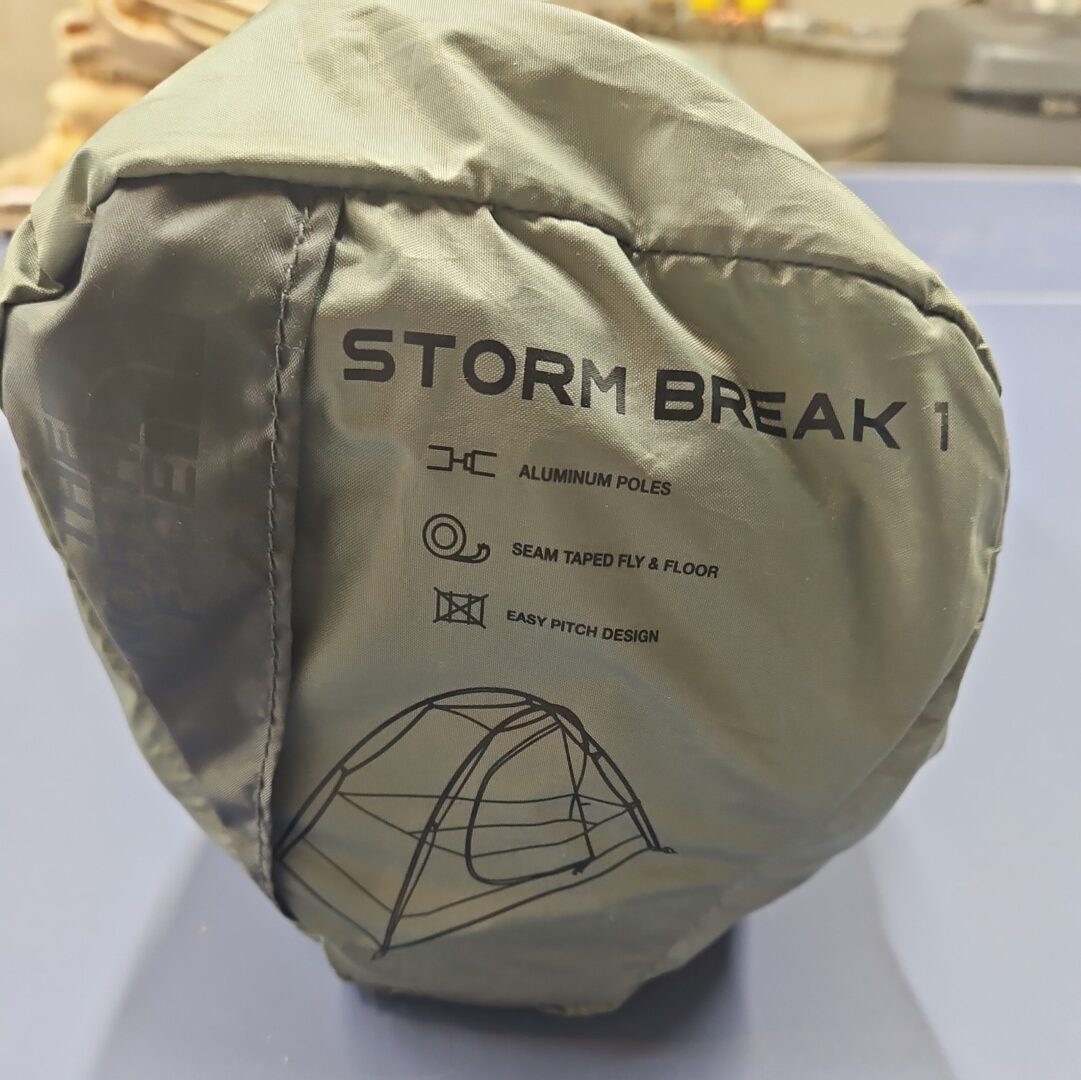 The North Face Stormbreak 1 One-Person Tent Green/Grey OS WITH ground sheet