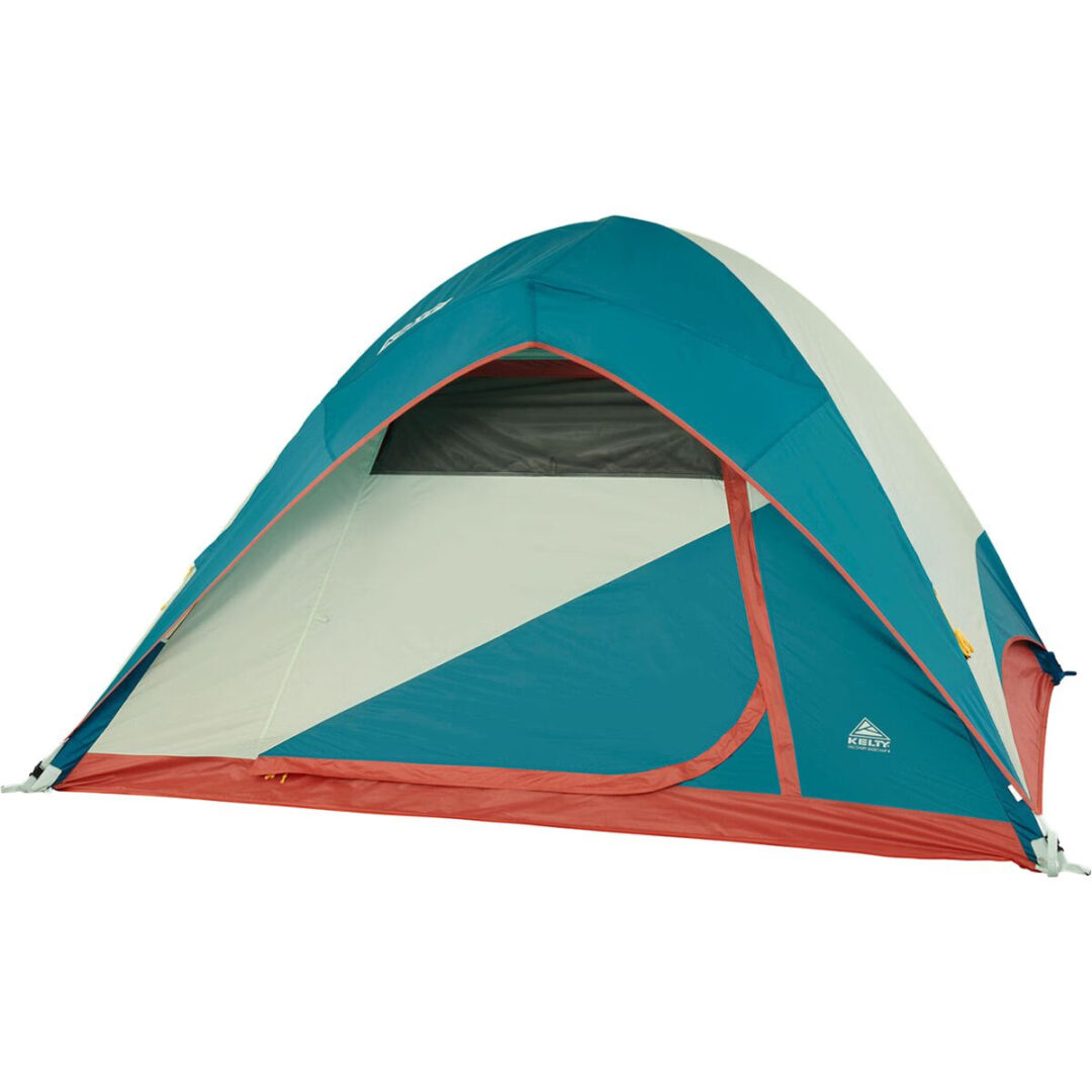 Kelty Discovery Basecamp 4 Tent: 4-Person 3-Season Laurel Green/Stormy Blue, One