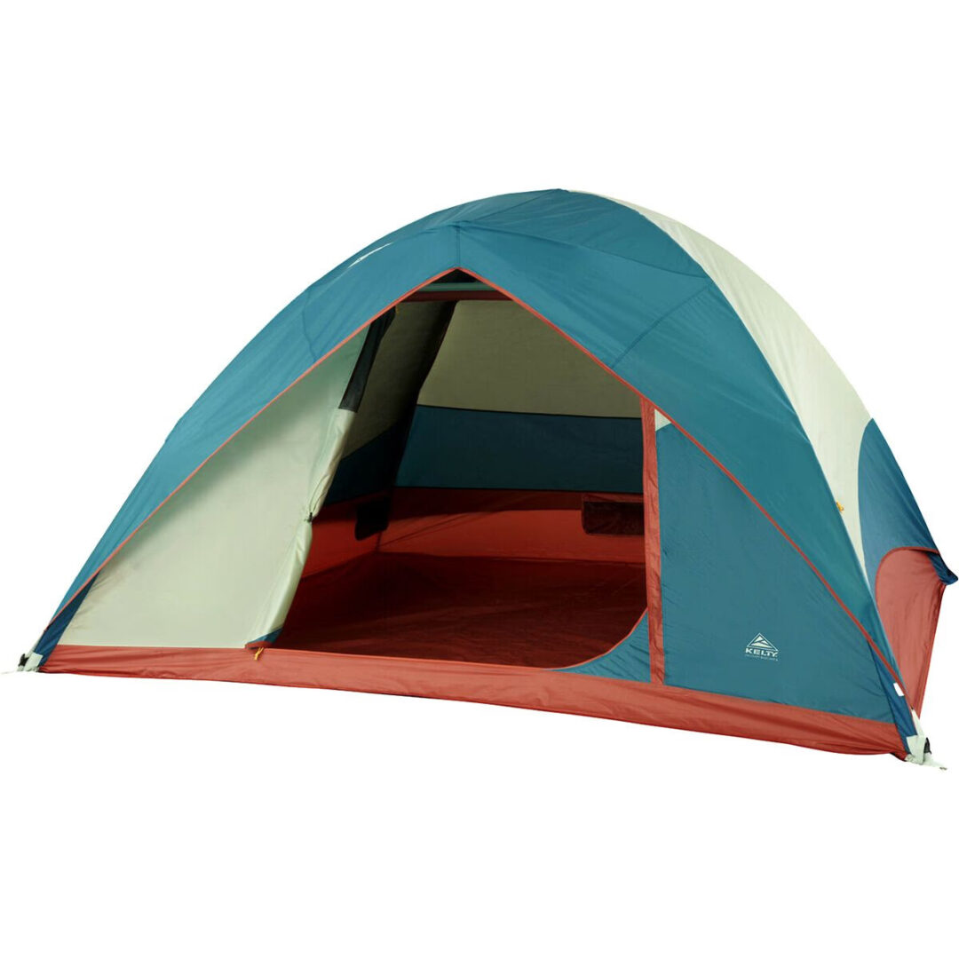Kelty Discovery Basecamp 6 Tent: 6-Person 3-Season Laurel Green/Stormy Blue, One