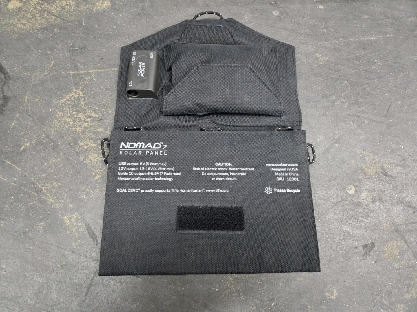 Goal Zero Nomad 7 Portable Solar Panel With Cables No Batteries Tested