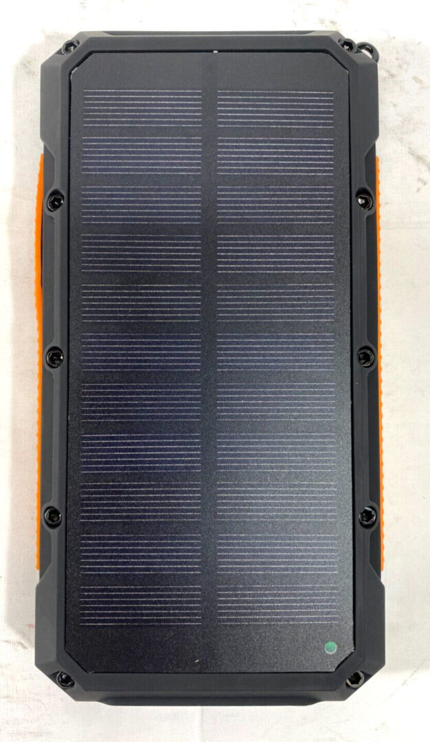 Tough Tested Roc16 Waterproof Wireless Solar Power Charging Bank w/ Power Cord