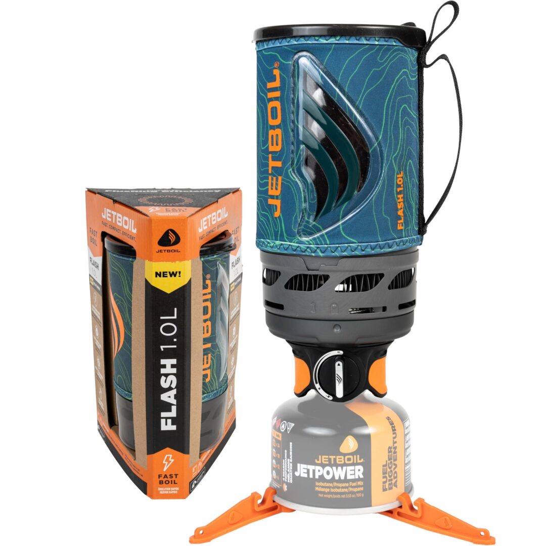 Jetboil Flash 1.0L Portable Camp Stove with Auto Ignition Quick Boil Lightweight