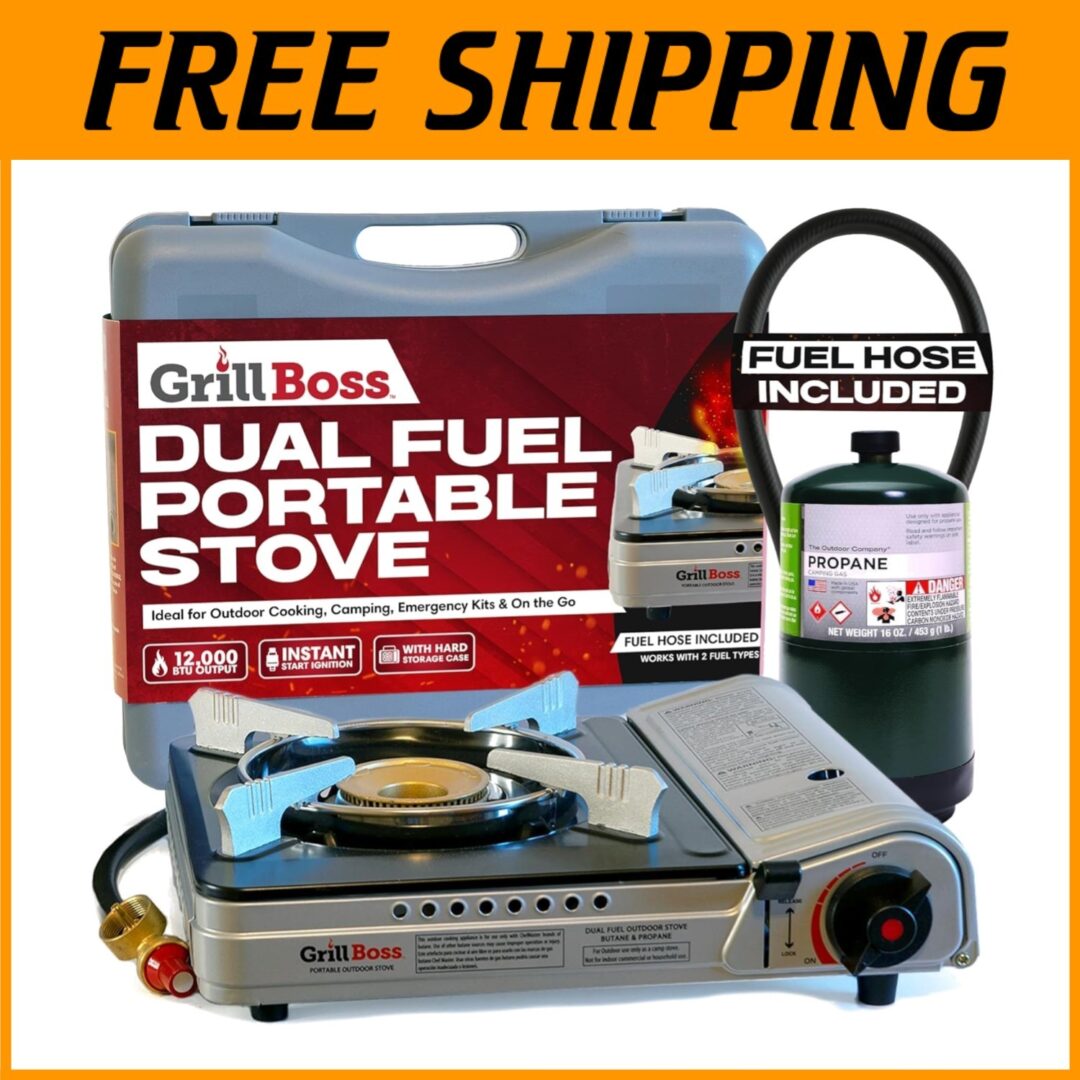 Dual Fuel Camp Stove – Butane & Propane Compatible