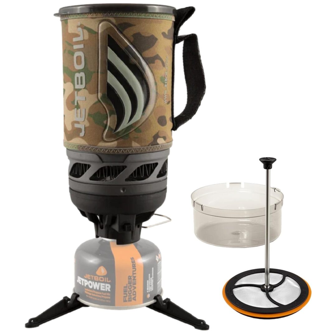 Jetboil Flash Java Kit Camping Stove Cooking System with Coffee Press, CAMO