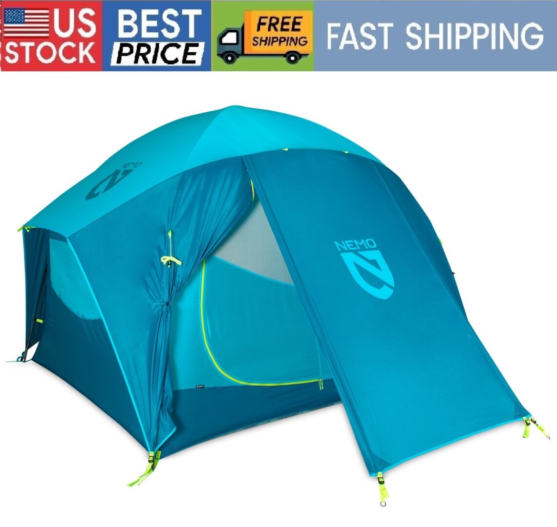 NEMO Aurora Highrise 4-Person Tent, Authentic, Stock US-No Import Fees