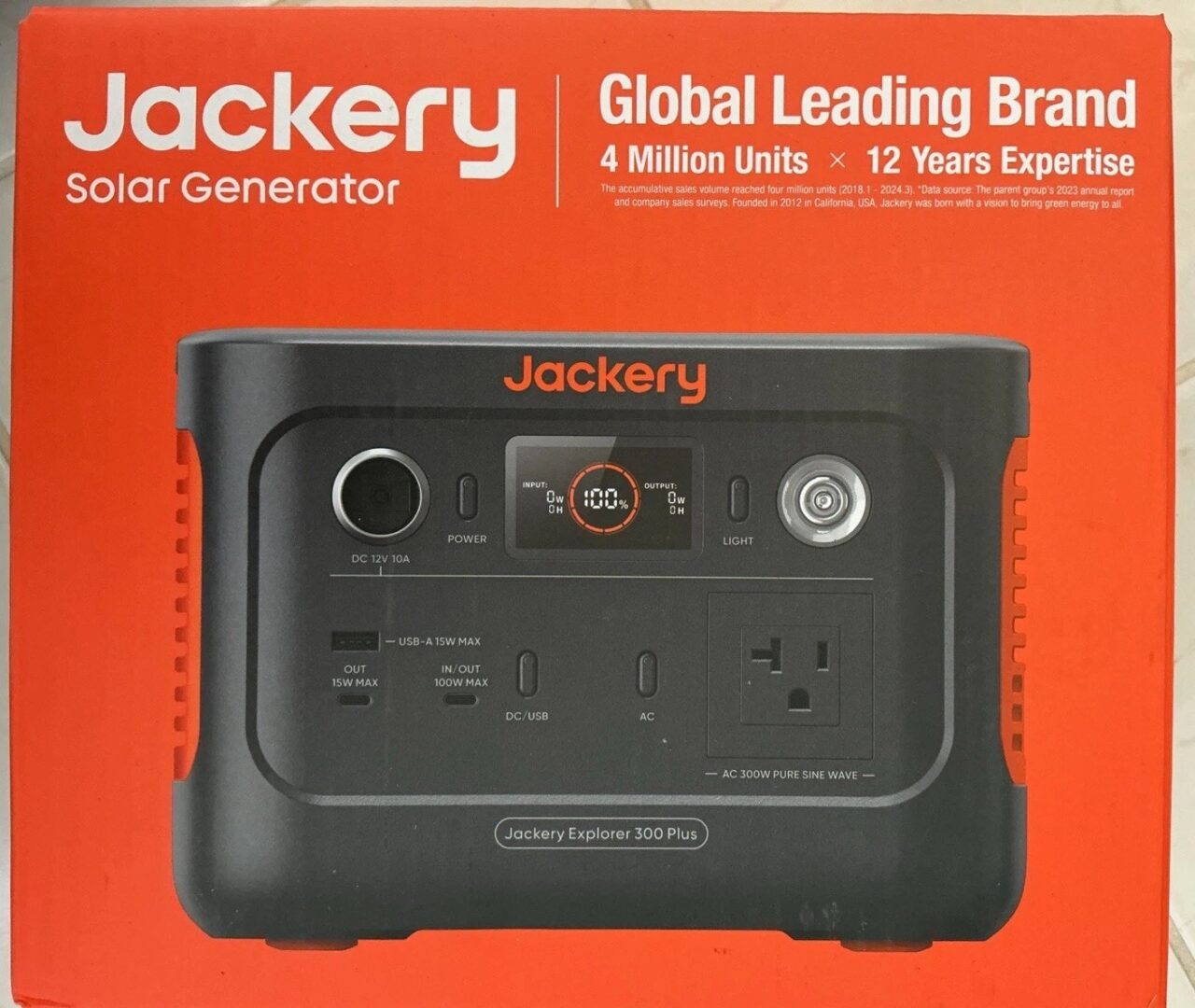 Jackery Explorer 300 Plus Power Station 288Wh LiFePO4 Battery 300W AC Outlet NEW