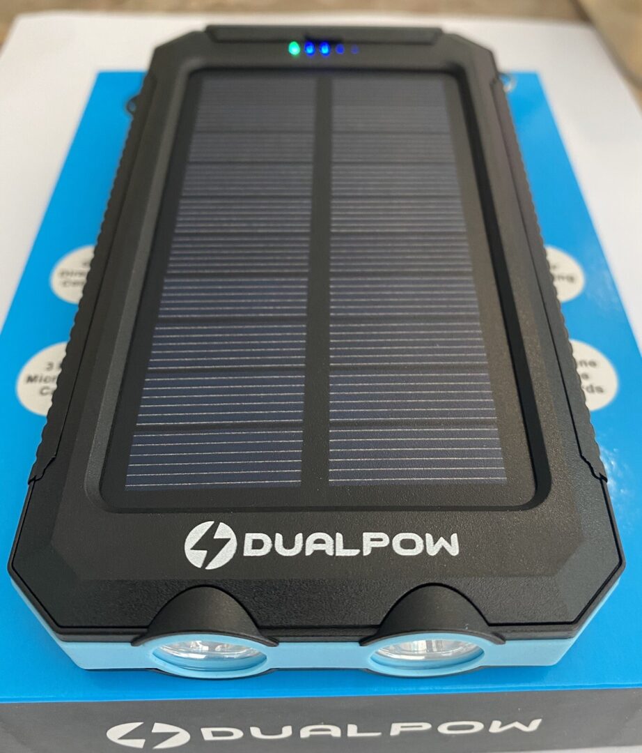 Solar Capable Power Bank 30,000 Mah Blue