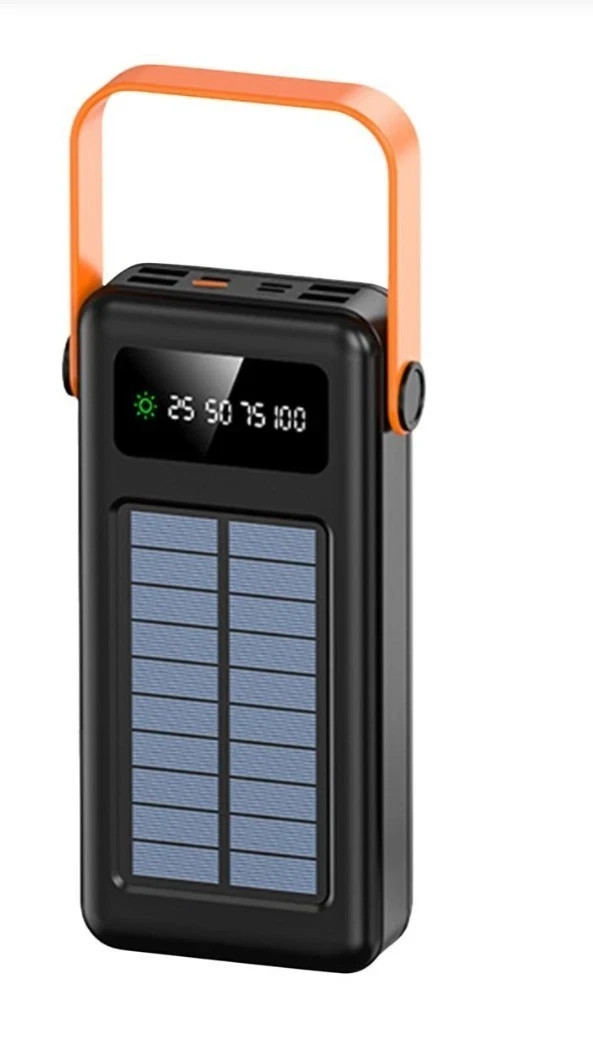Letscom 30000MAH Solar Power Bank with Integrated Cables & Handle 30000MAH