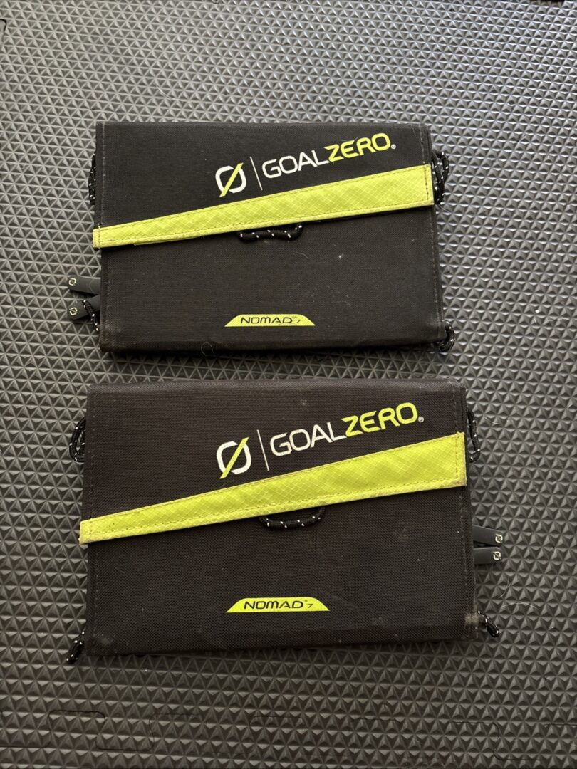 Goal Zero Nomad 7 Portable Solar Panel Charger (2) Fully Functioning – Tested
