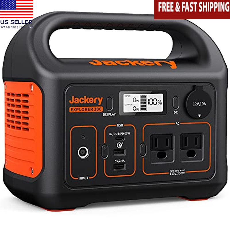Portable Power Station 293Wh Lithium Battery Solar Generator Camping Outdoors US