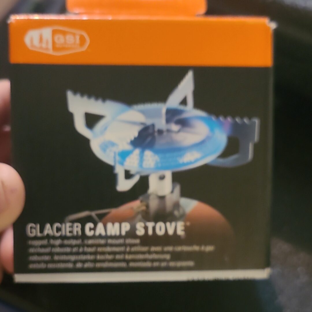 GSI Glacier Camp Stove Canister Gas Silver Stainless Steel Portable 11000 BTU