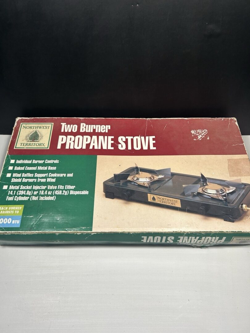 NORTHWEST  TERRITORY – Portable Two Burner Propane Stove (NEW – OPEN BOX)