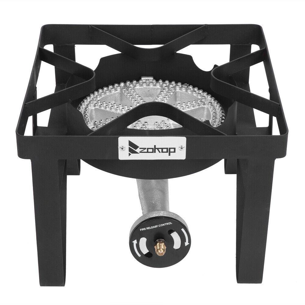 200,000 BTU Single Burner Liquid Propane Outdoor Camping Patio Stove / Range BBQ