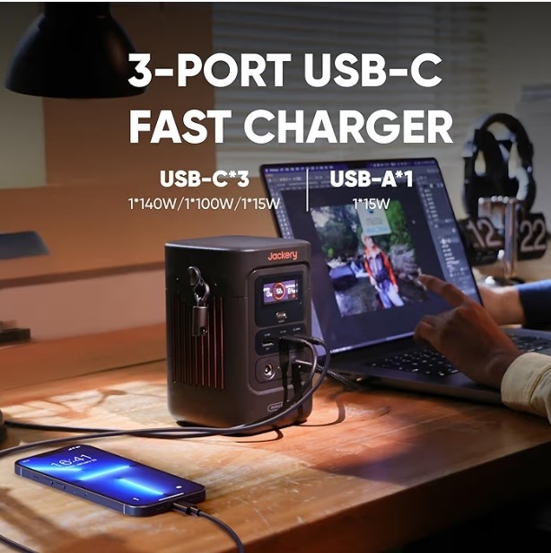 Jackery Explorer 240D Power Bank LiFePO4 Battery 256Wh Portable WE SHIP OVERSEAS