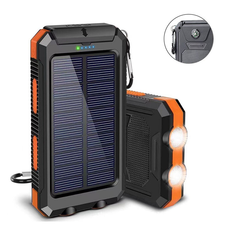 Solar Power Bank Charger Portable Charger USB Power Bank For Cell Phone