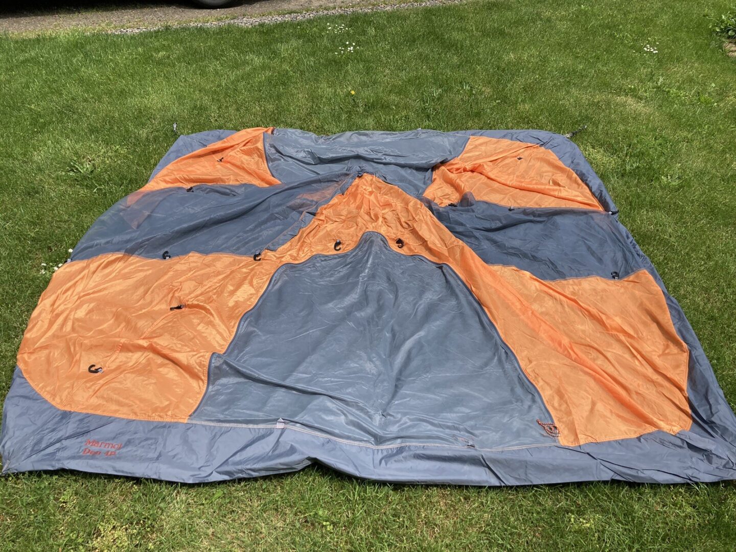 Incomplete Marmot Den 4 Person Tent Body & Footprint Only No Rain Fly Or Poles