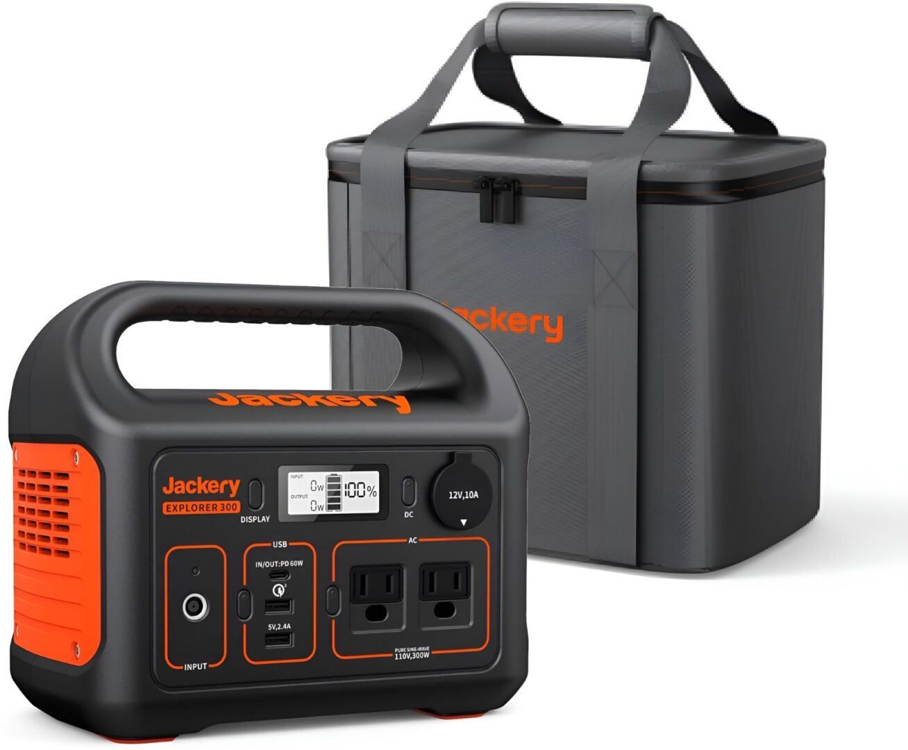 Jackery Explorer 300 Portable Power Station 293Wh Solar Generator for Camping
