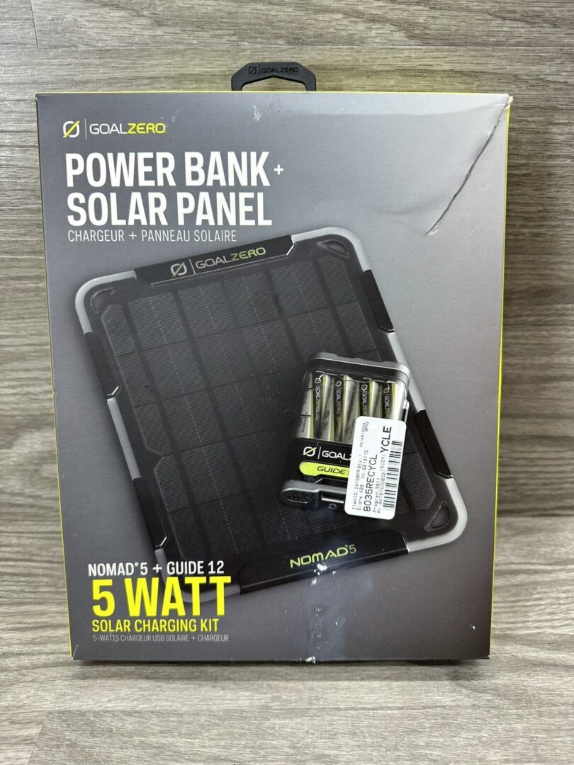 Goal Zero Guide 12 Solar Kit + Nomad 5 Solar Panel
