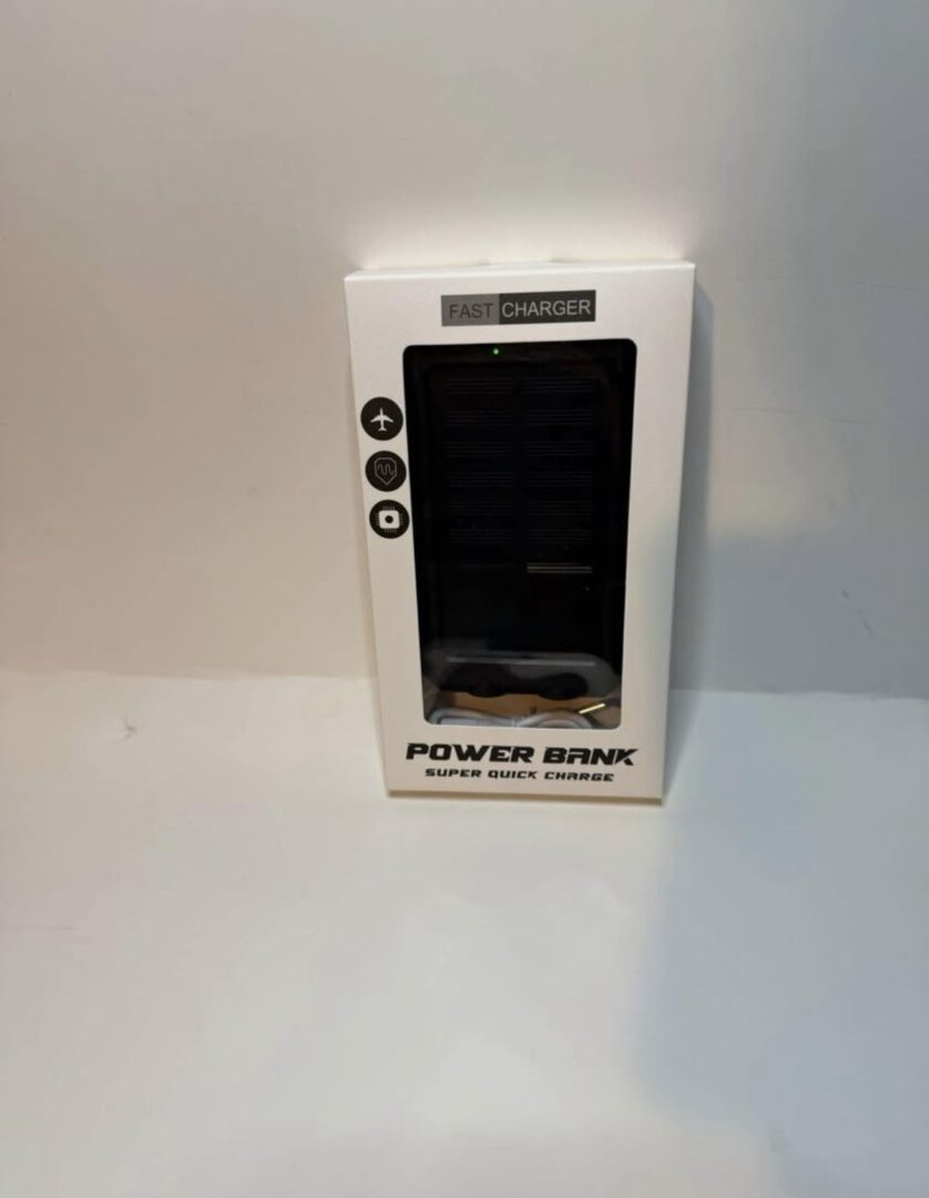 Solar Power Bank Brand New In The Box Never Used with Charging Cable