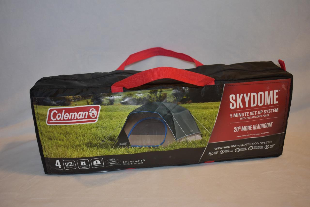 Coleman 4-Person Skydome Camping Tent Evergreen 2154640 NIB