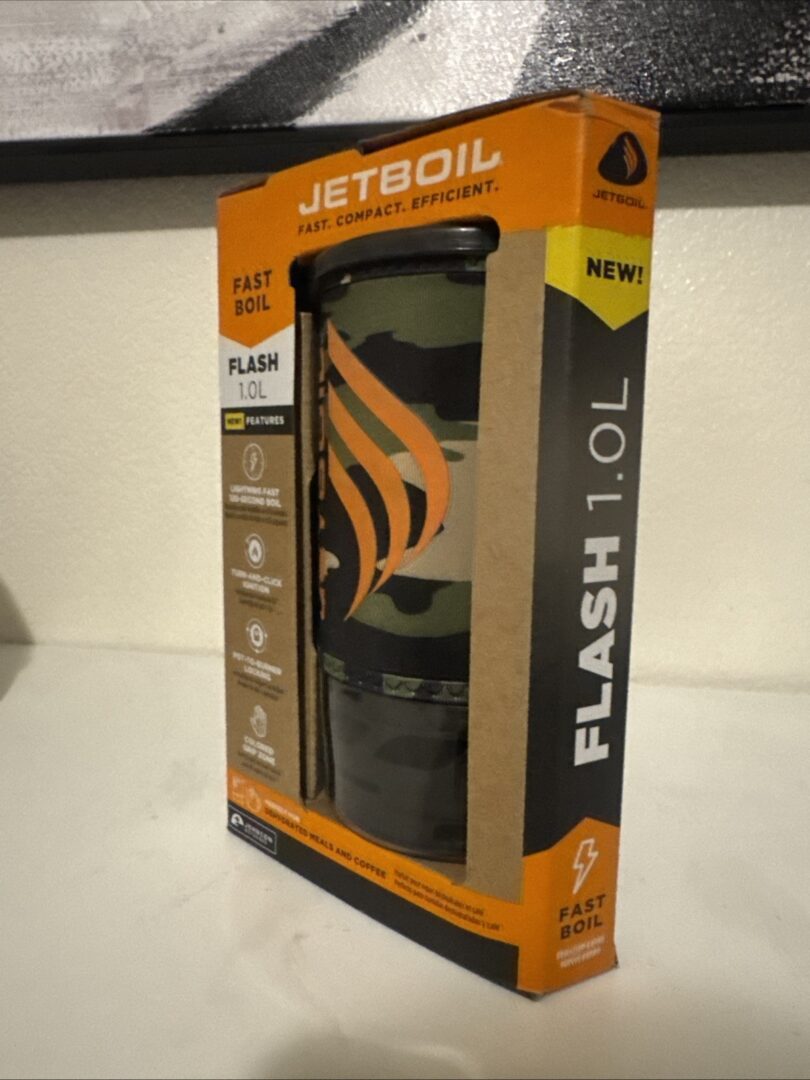 Jetboil Flash 1.0L Camping and Backpacking Stove Cooking System Dark Camo NEW