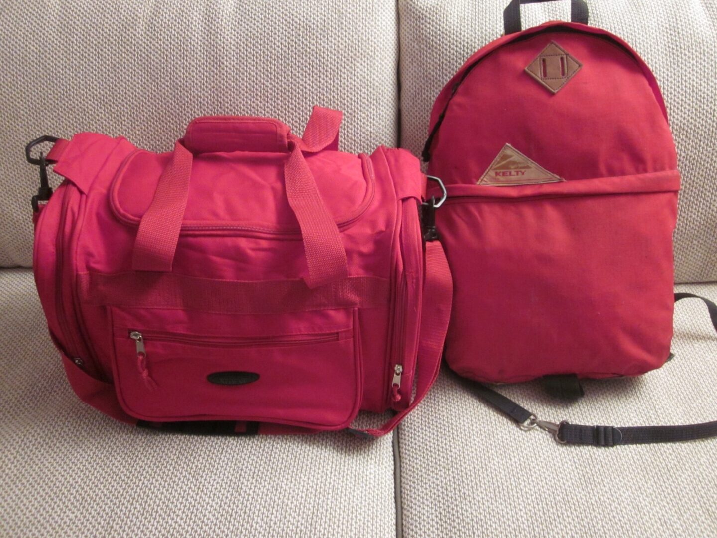 KELTY Red  Daypack With Duffel Bag