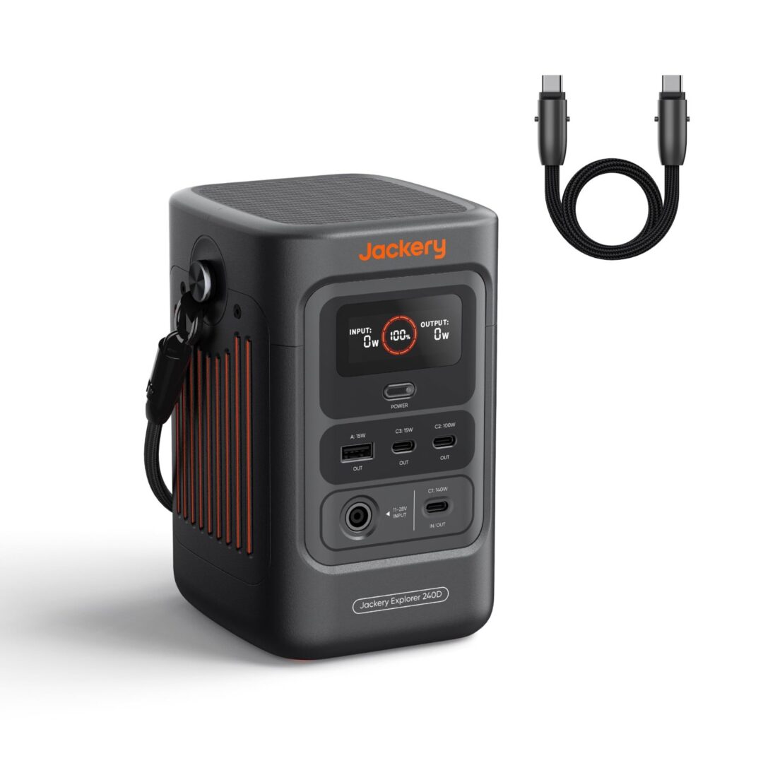 Jackery Explorer 240D Portable Power Station 256Wh LiFePO4, 200W Output