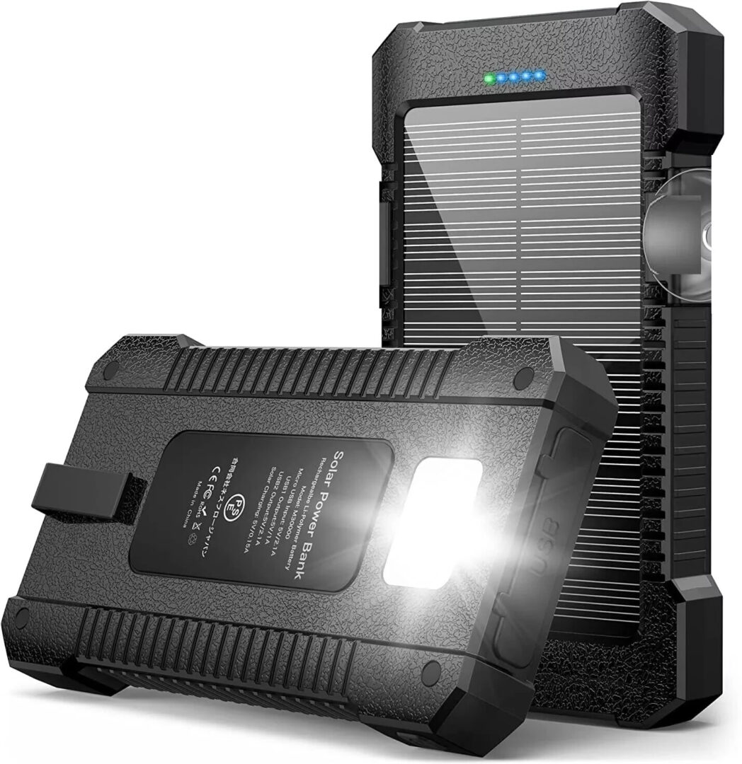 2025 Super 30000mAh USB Portable Charger Solar Power Bank for Cell Phone US