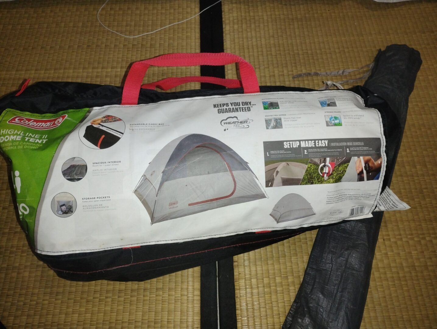 Coleman 4-Person Dome Tent, Highland II 9×7 feet. queen, lightly used highland 2