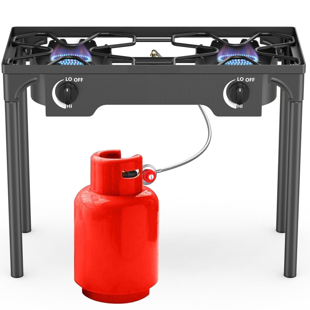 Portable Propane 225000 BTU Burner Gas Cooker Outdoor Camping Stove BBQ Grill