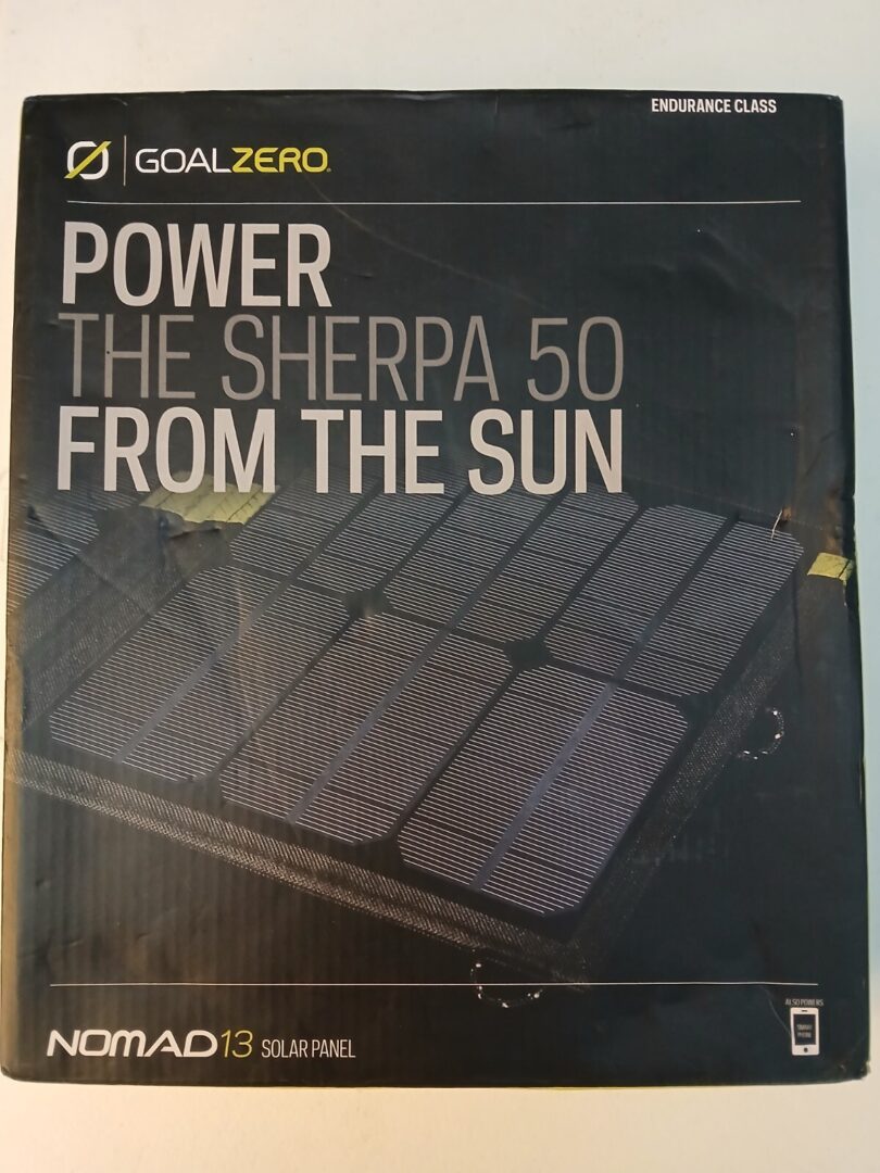 Goalzero Nomad 13 solar panel