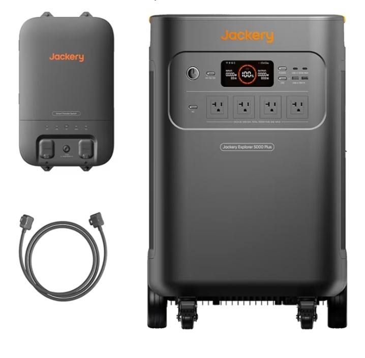 Jackery Solar Generator 5000 + Transfer Switch 5040Wh LiFePO4 WE SHIP OVERSEAS